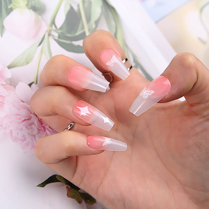 Artificial nail set with unique patterns Kalsten