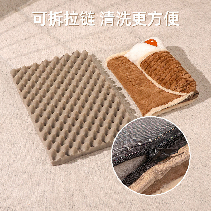 Plush Orthopedic  Mat   Dog Bed