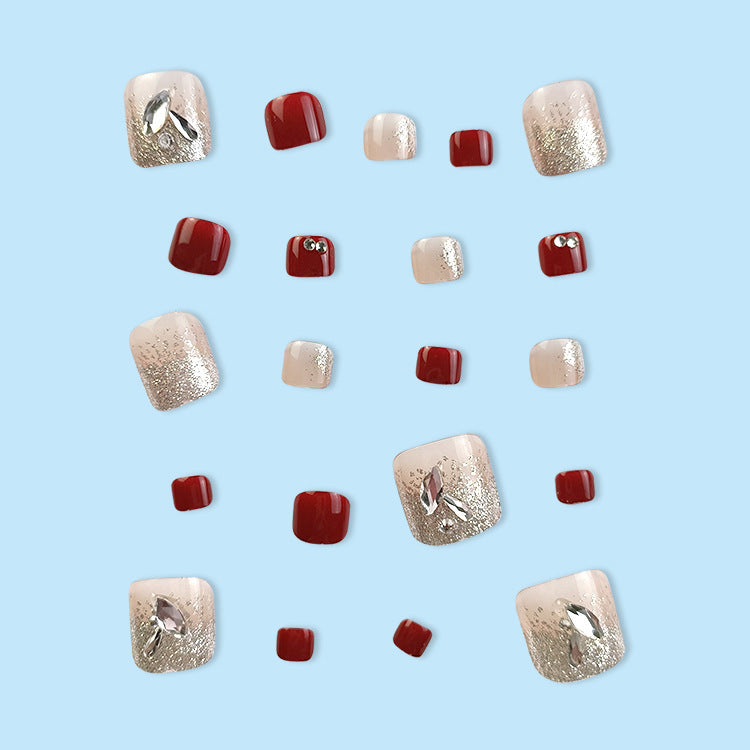 Nail art set with glamorous glitter accents Kalsten