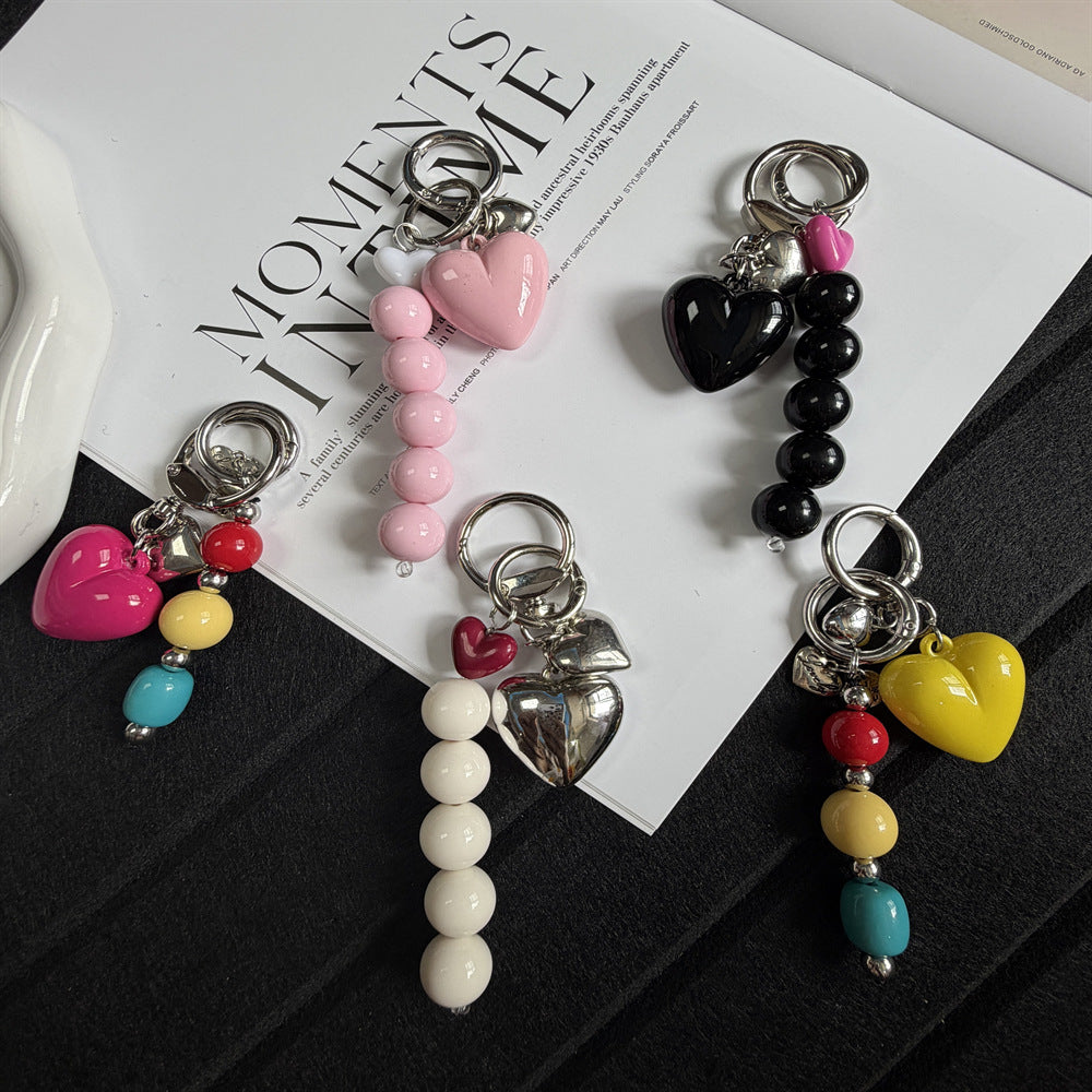 Decorative Heart-Themed Keychain Kalsten