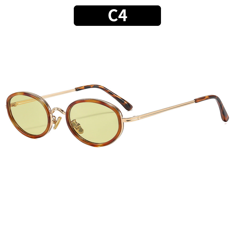 Chic Oval Frame Sunglasses  1787664033