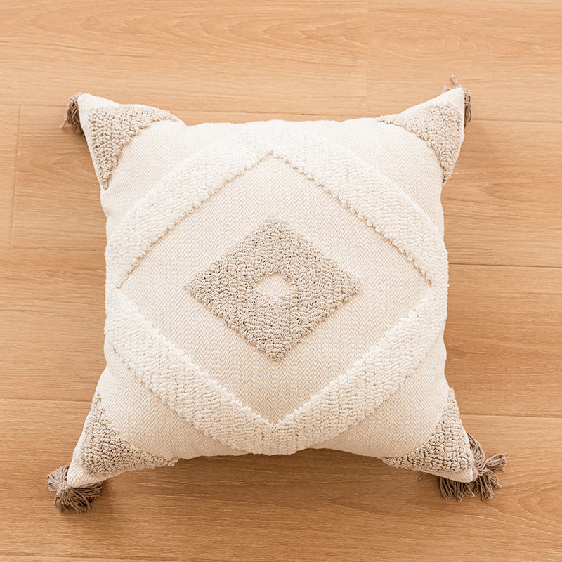 Texture Circular Accent Pillow
