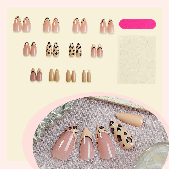 Leopard Print Press-On Nail Set Kalsten