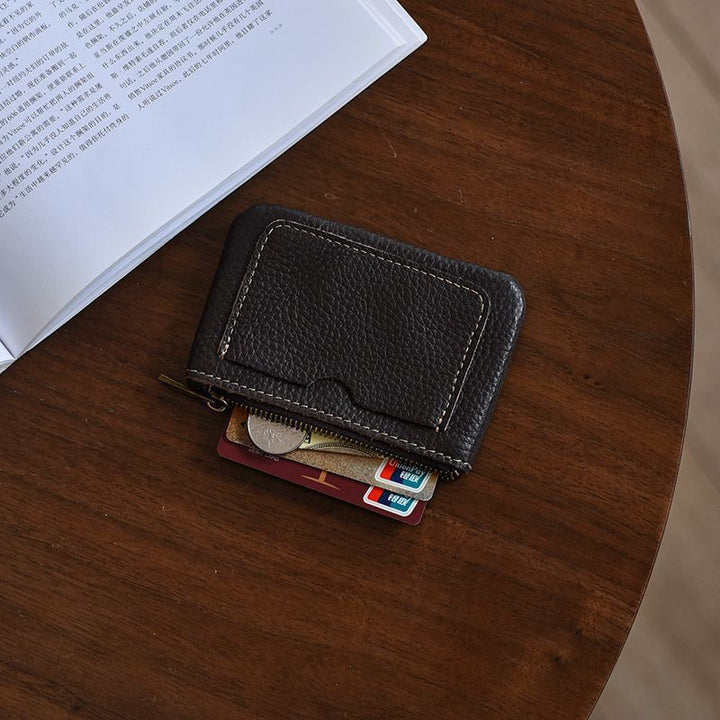 Textured Leather Card Holder Kalsten