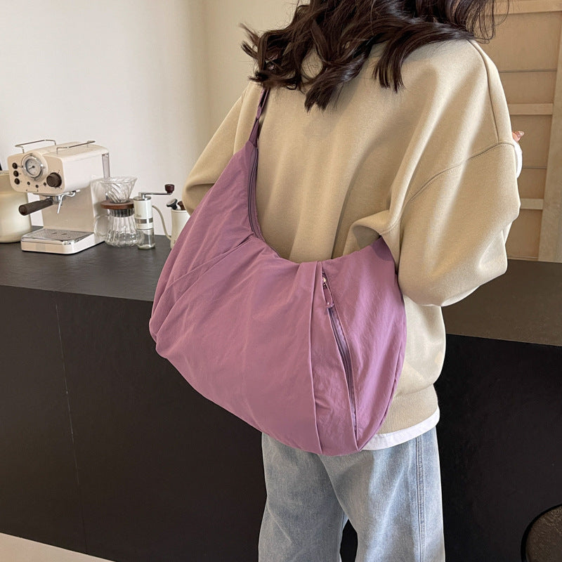 Soft Fabric Casual Shoulder Bag