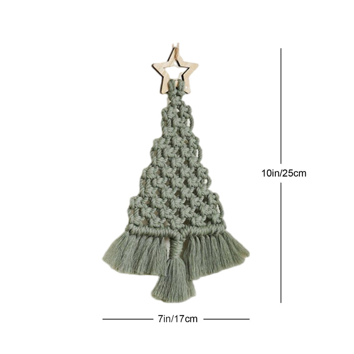 Festive Macrame Christmas Tree Ornament Kalsten
