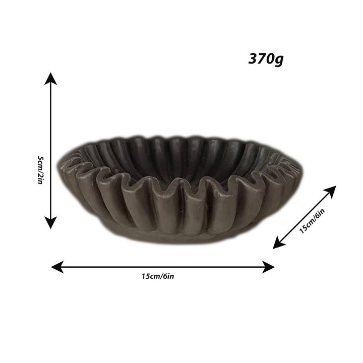 Decorative serving bowl with wave design Kalsten