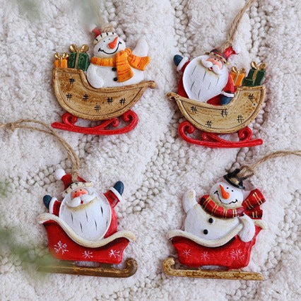 Decorative Santa Claus Sleigh Decoration Kalsten