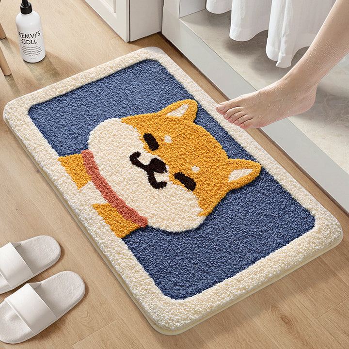 Plush Bunny-Themed Bath Mat Kalsten
