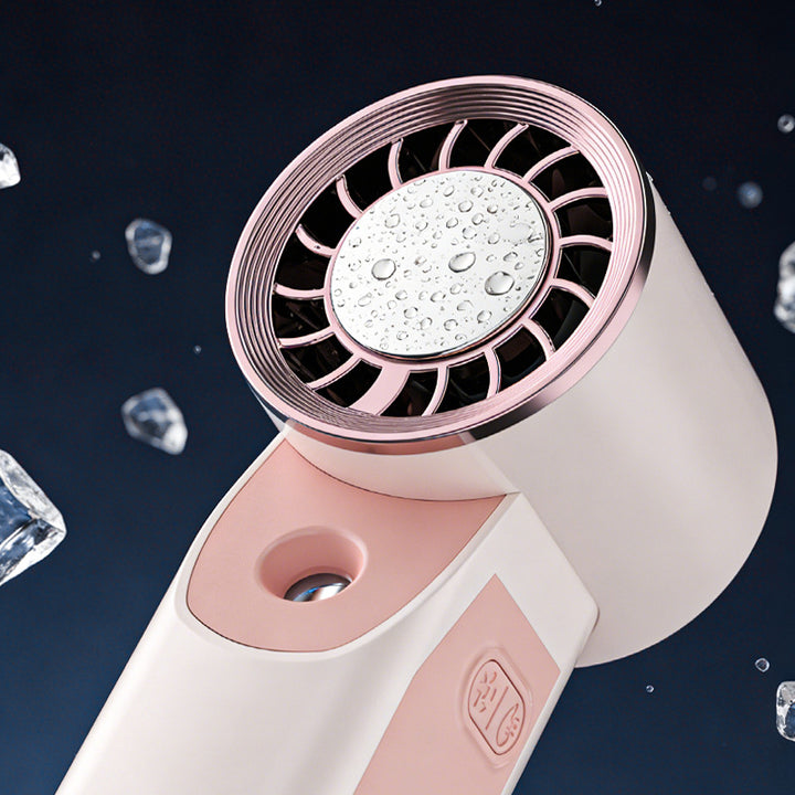 Unisex portable ultrasonic facial spray and mini fan with USB charging function Kalsten