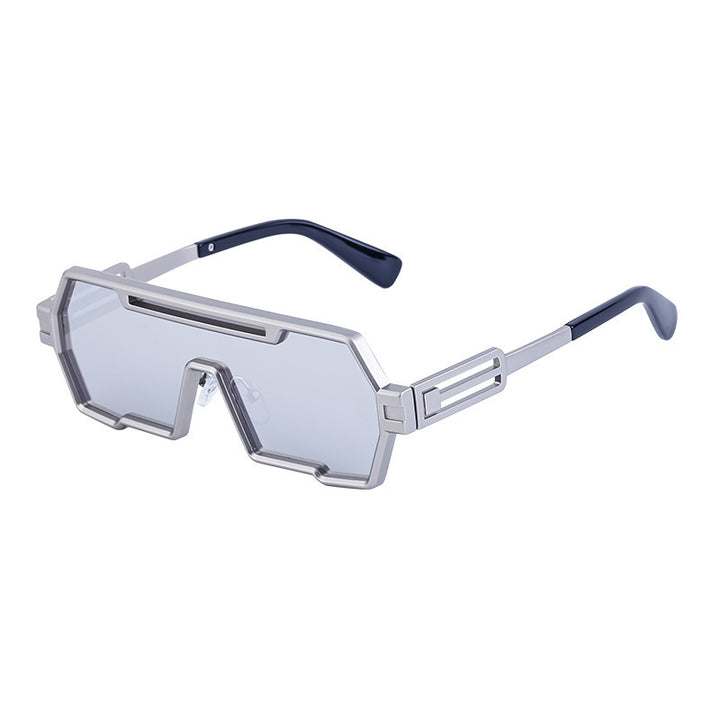 Women's fashionable sunglasses in a futuristic design with a wide frame Kalsten