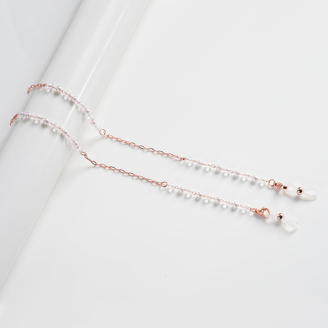Elegant Pearl-Accented Eyewear Chain Kalsten