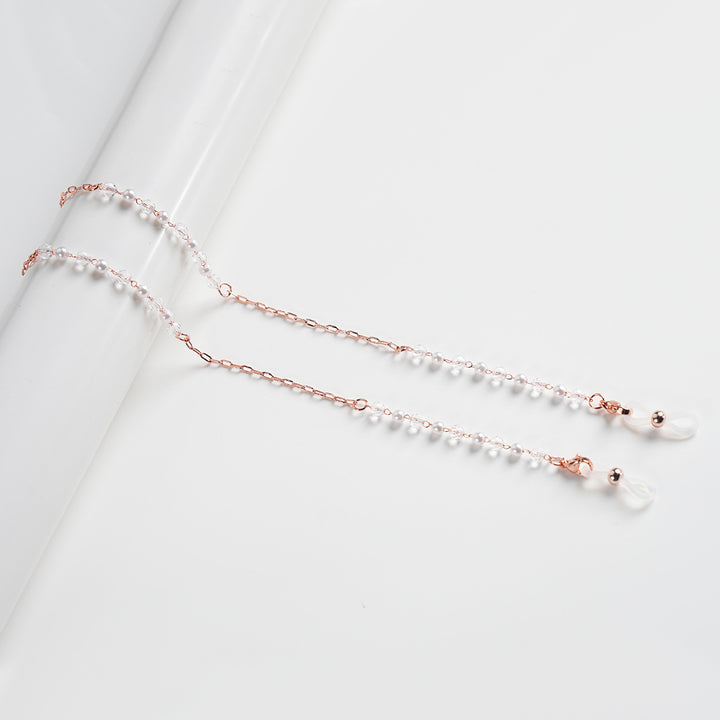 Elegant Pearl-Accented Eyewear Chain Kalsten