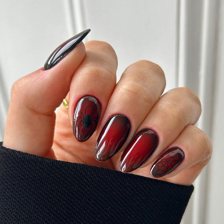 Artistic Spider-Themed Press-On Nails Kalsten