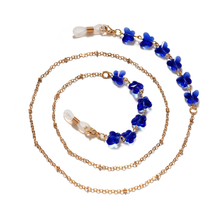 Floral Embellished Eyewear Chain Kalsten