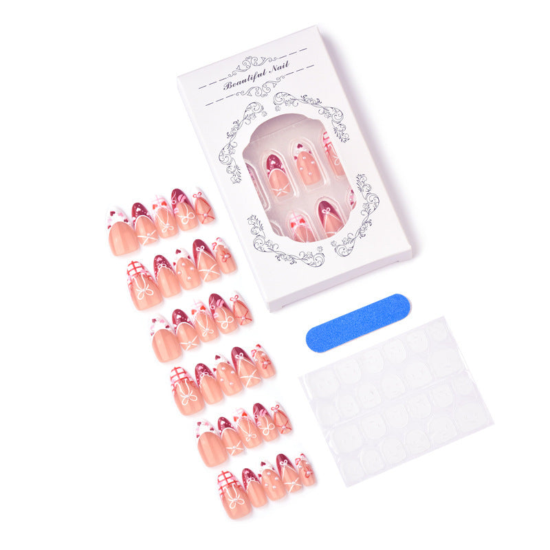 Decorative artificial nails in romantic design Kalsten