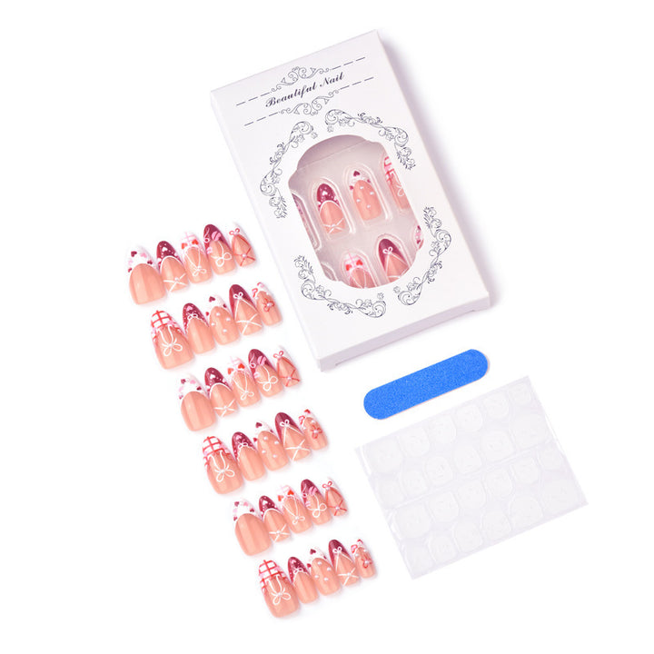 Decorative artificial nails in romantic design Kalsten