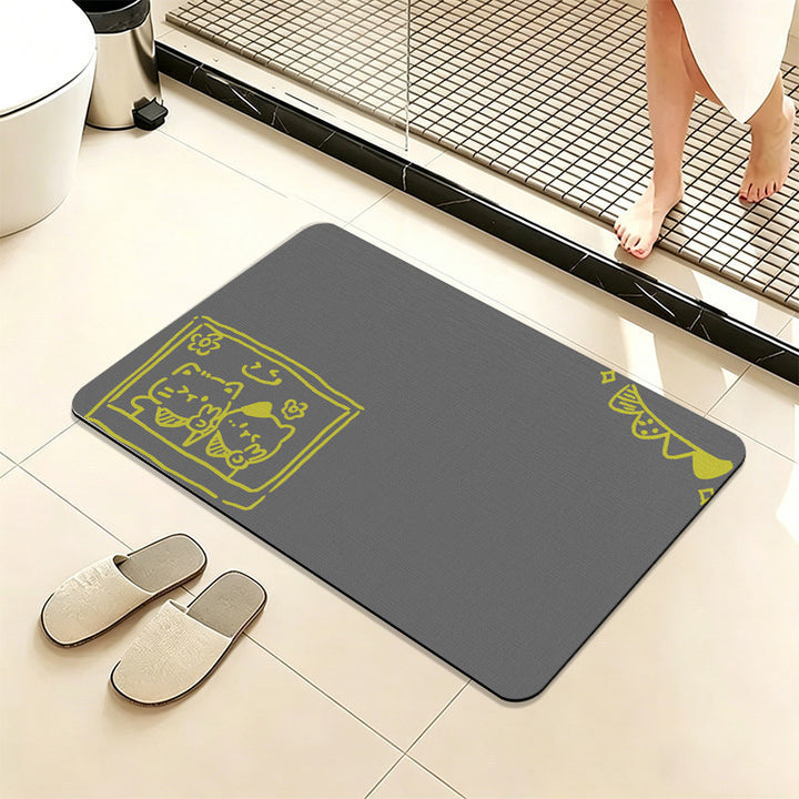 Cute Animal-Themed Bath Mat