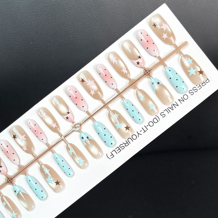 Artistic Starry Design Press-On Nails Kalsten