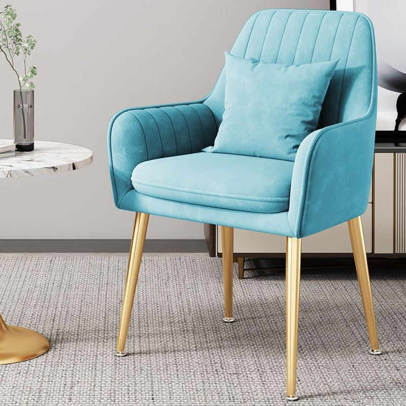 Modern Accent Chair with Gold Legs Kalsten