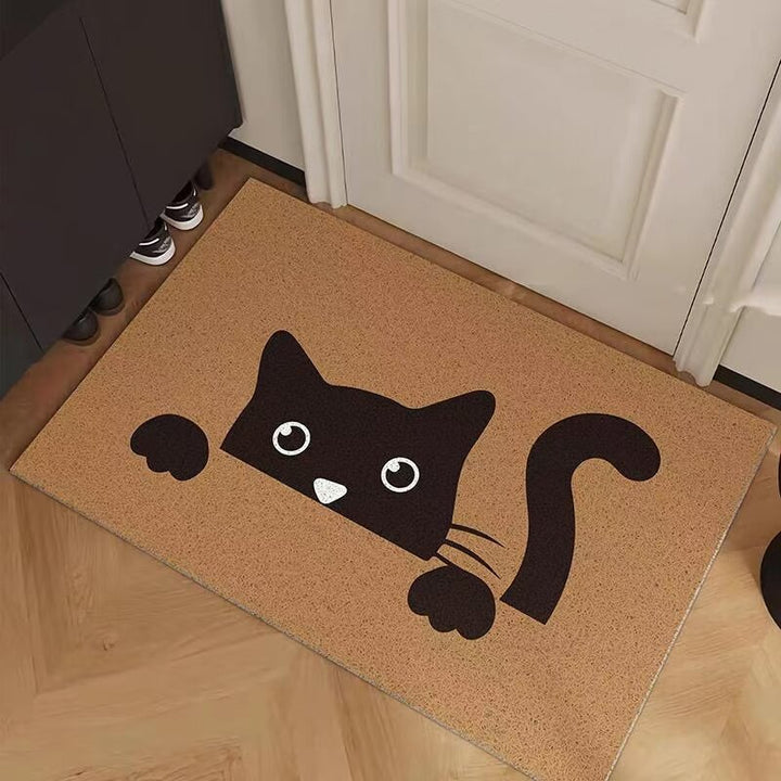 Cartoon Cat-Themed Entrance Mat Kalsten