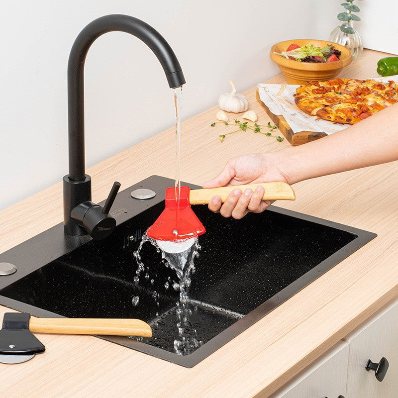 Pizza cutter with ergonomic wooden handle Kalsten