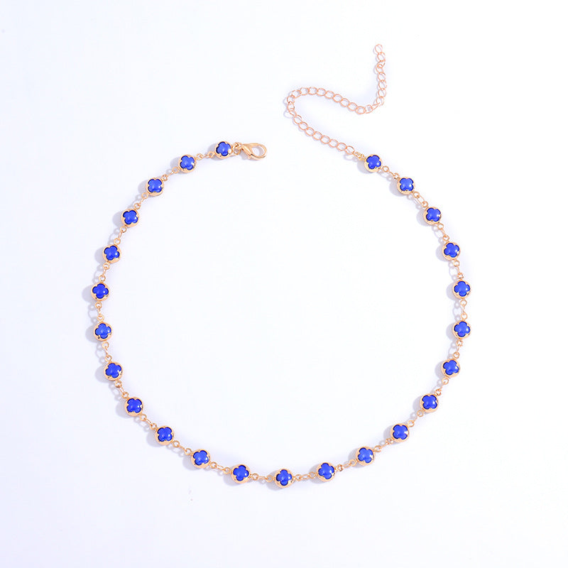 Floral Charm Choker Necklace Kalsten 1788164322