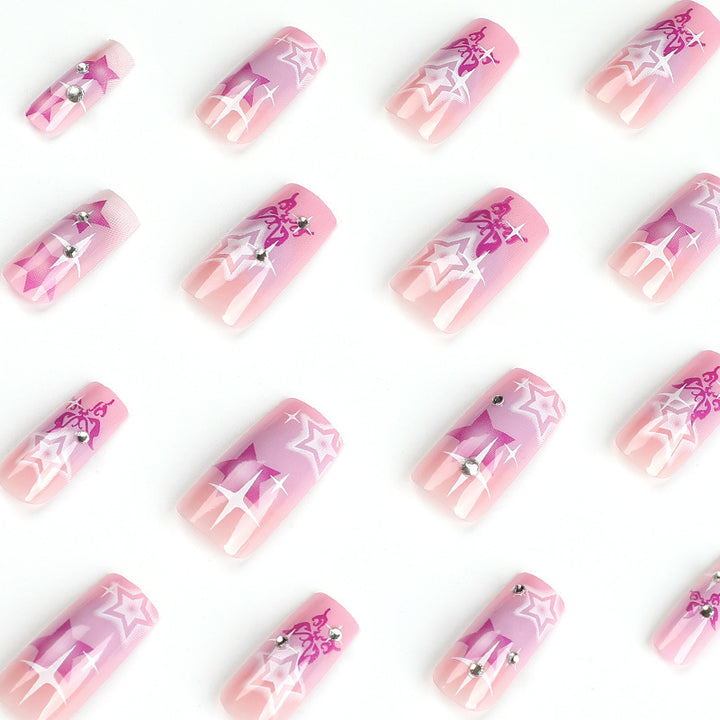 Artistic acrylic nails with modern glitter accents Kalsten