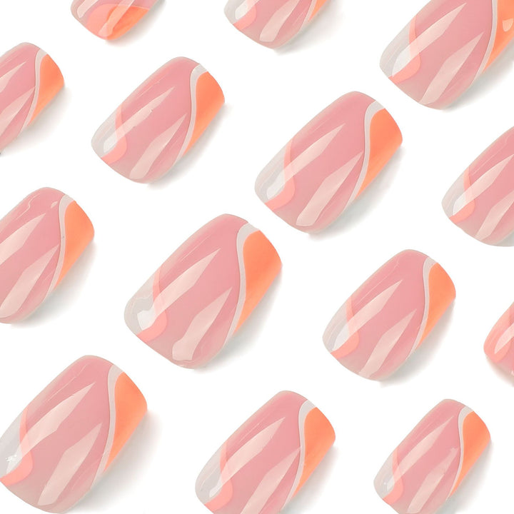 Elegant artificial nail extensions with modern gradient Kalsten