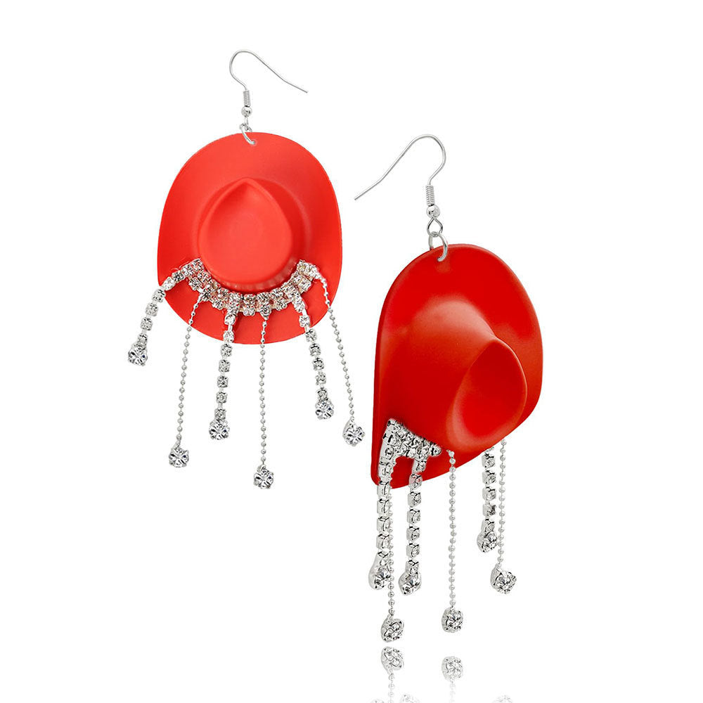 Cowboy Hat Inspired Dangle Earrings Kalsten