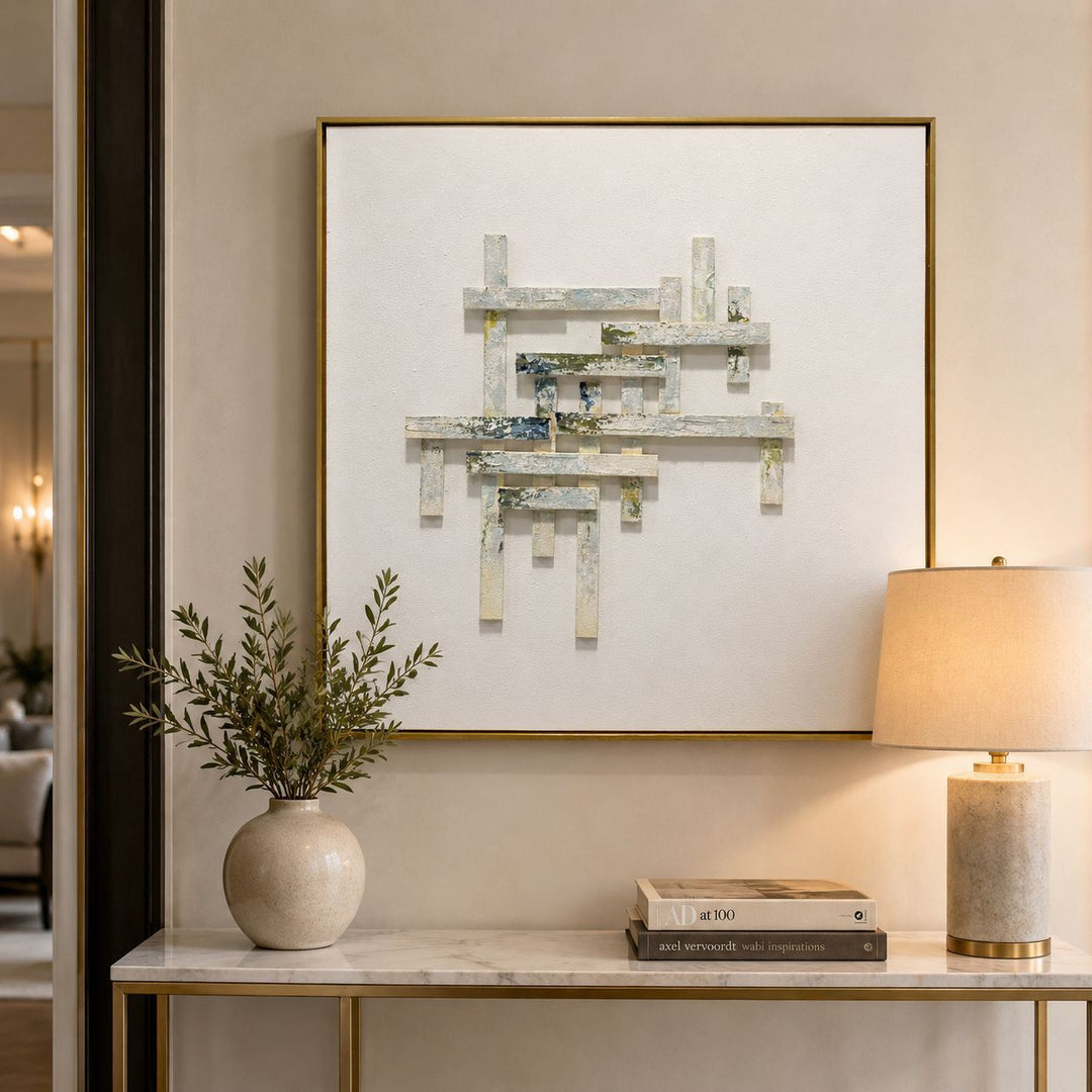 Abstract Geometric Wall Sculpture