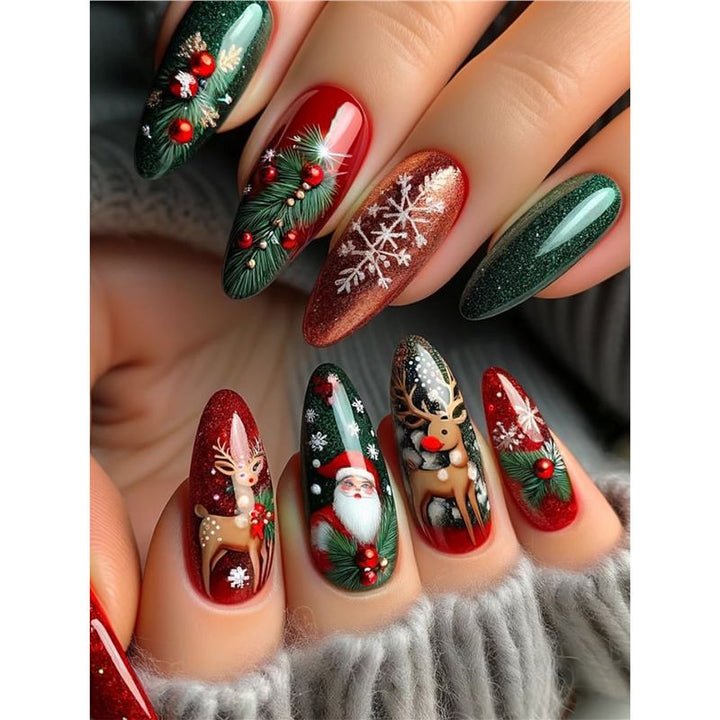 Festive Holiday Nail Art Kalsten