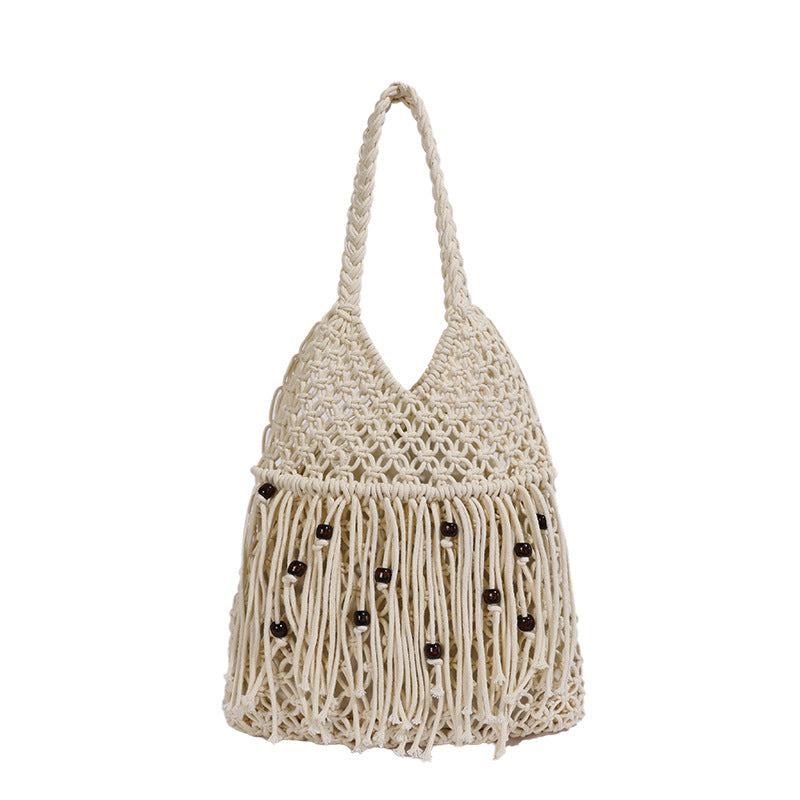 Handcrafted Macrame Bag with Tassels Kalsten