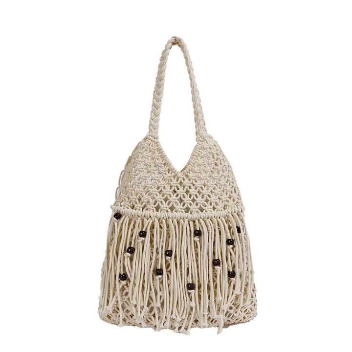 Handcrafted Macrame Bag with Tassels Kalsten
