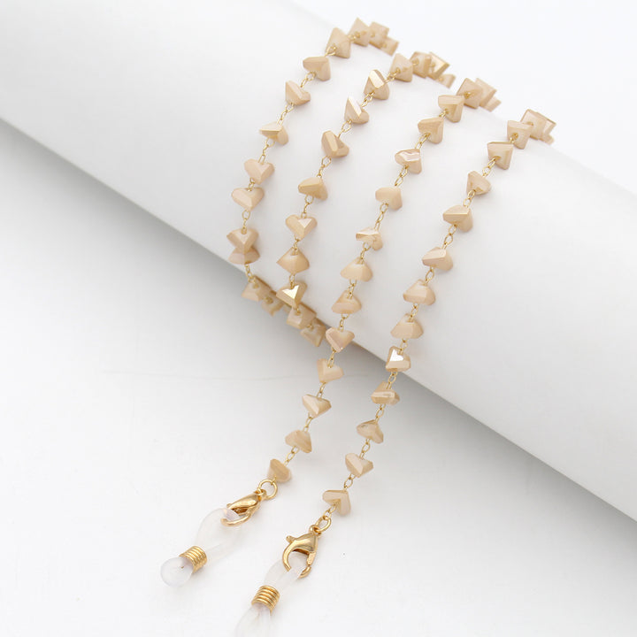 Heart Shaped Beaded Eyewear Chain Kalsten
