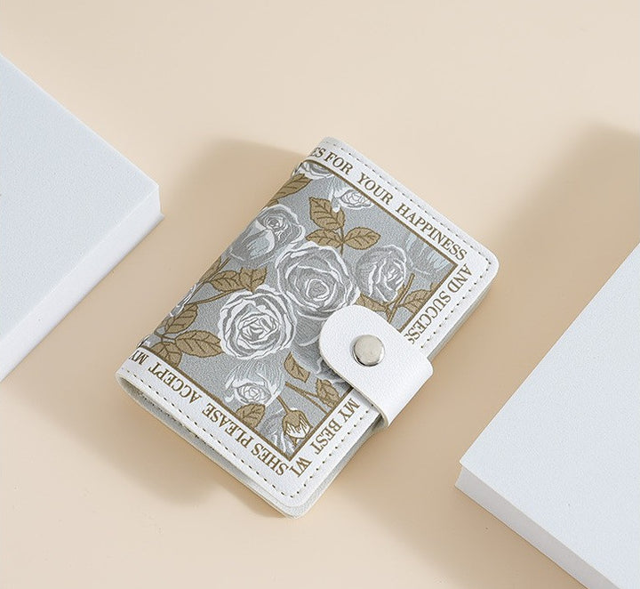 Elegant Rose Print Wallet Kalsten