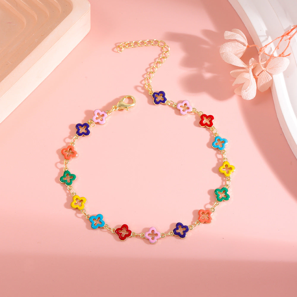 Colorful Star Charm Anklet Kalsten 1788164326
