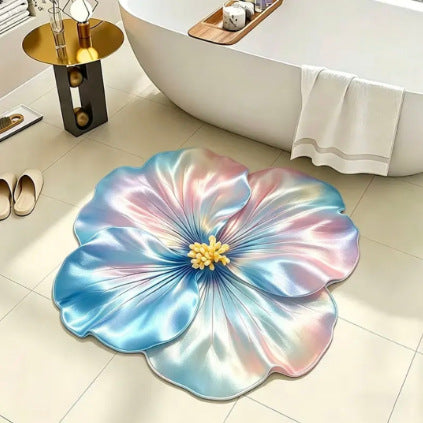 Floral Shape Bath Mat