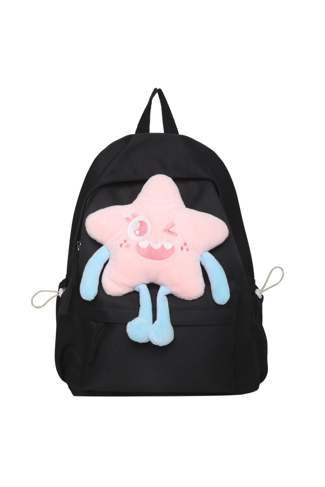 Plush backpack with playful star motif Kalsten