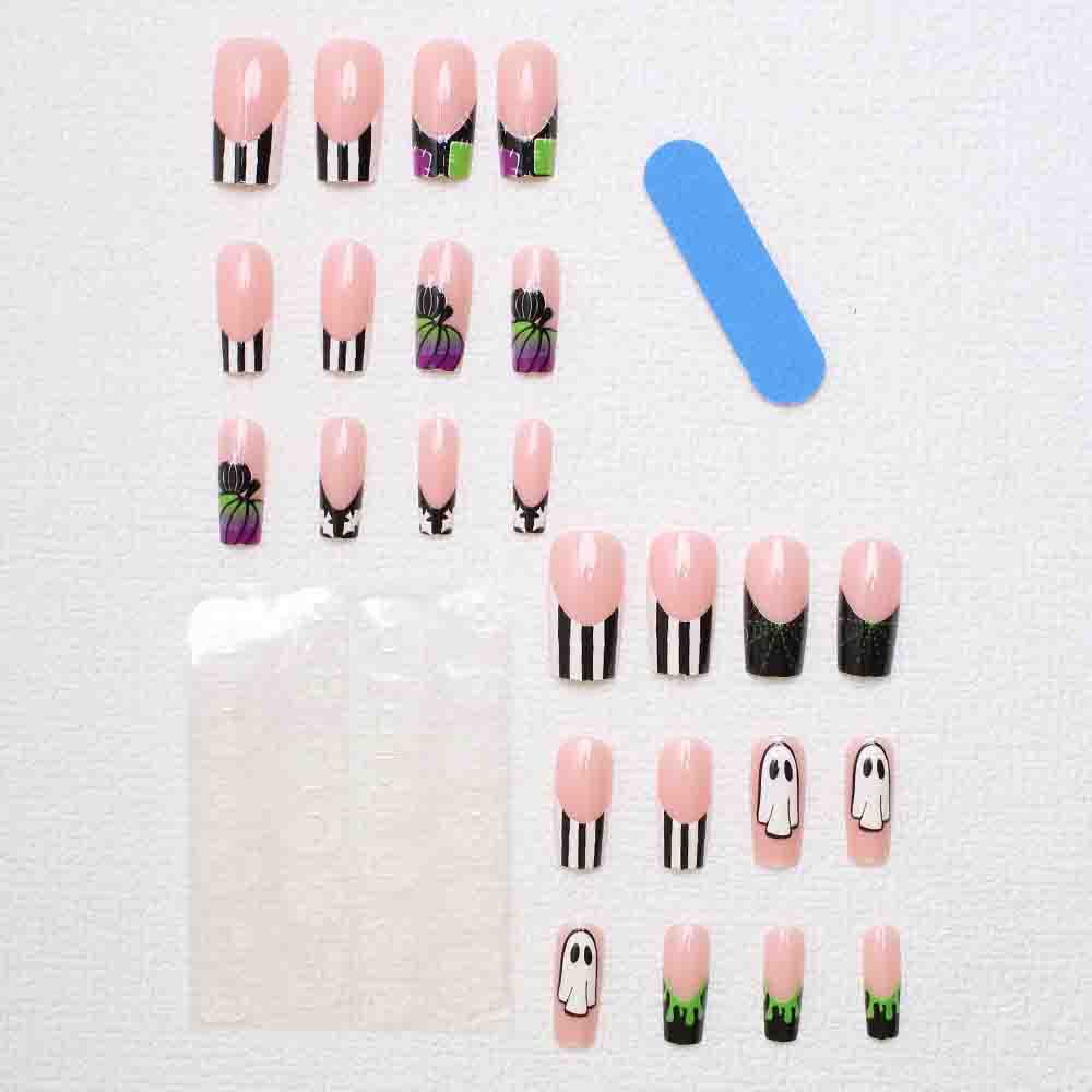 Halloween-Inspired Press-On Nail Art Kalsten