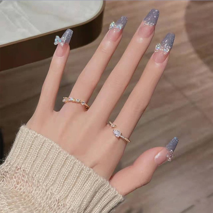 Artificial Glamorous Heart Nail Tips Kalsten