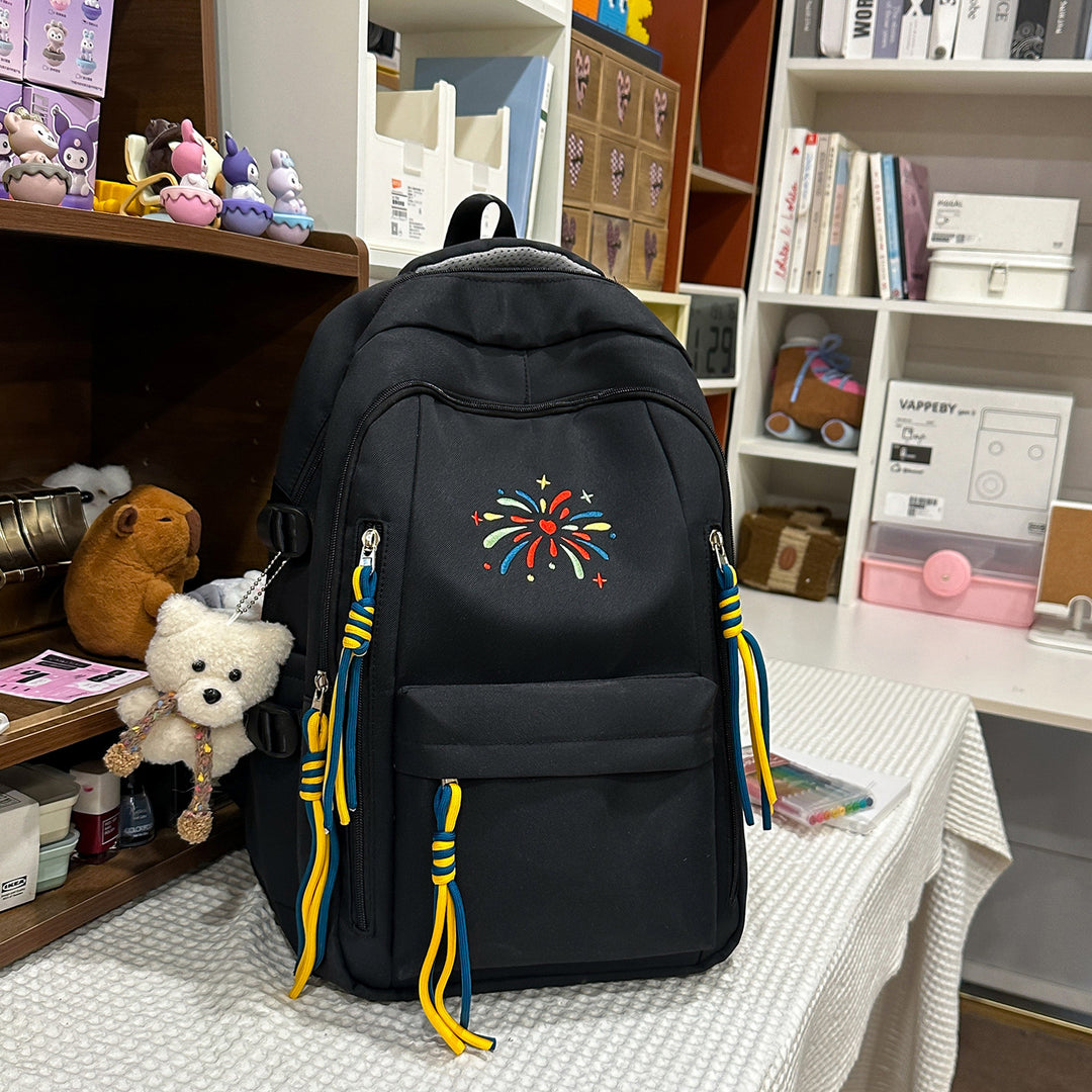 Backpack with Colorful Decorations and Innovative Compartments Kalsten