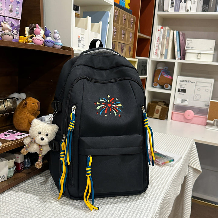 Backpack with Colorful Decorations and Innovative Compartments Kalsten