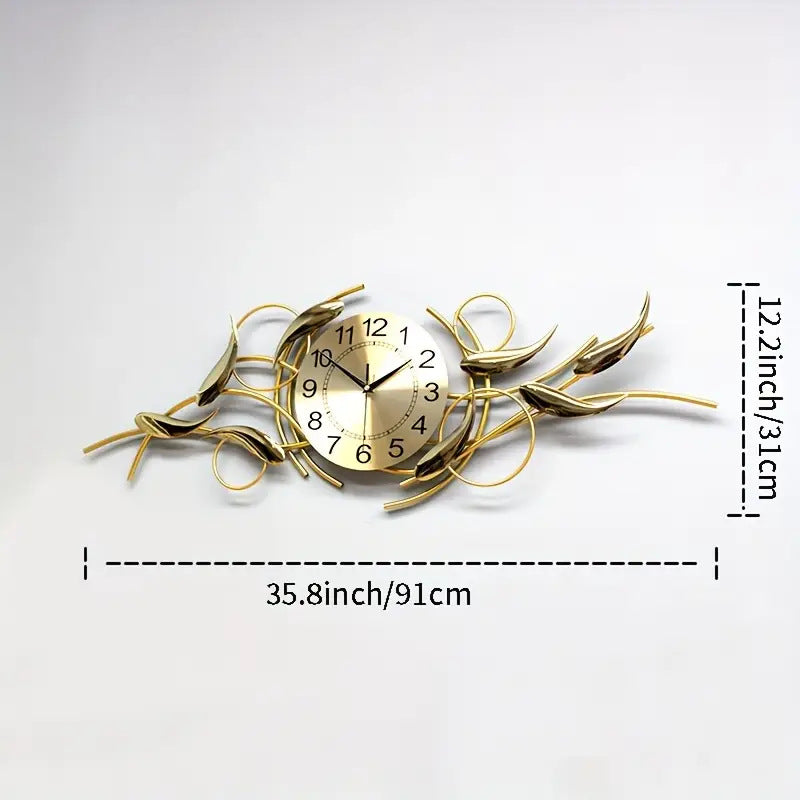Ornate Decorative Metal Wall Clock Kalsten