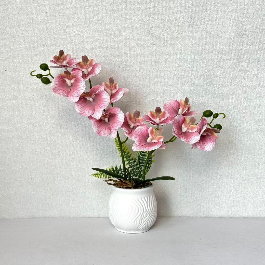 Elegant Artificial Orchid Floral Arrangement