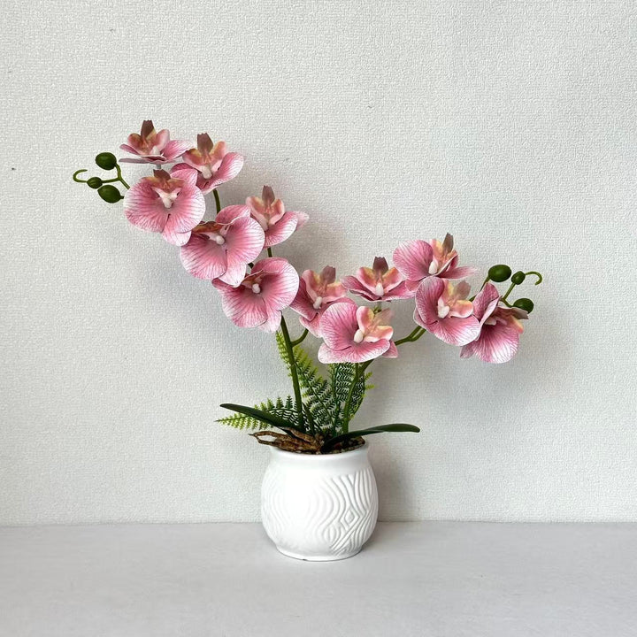 Elegant Artificial Orchid Floral Arrangement