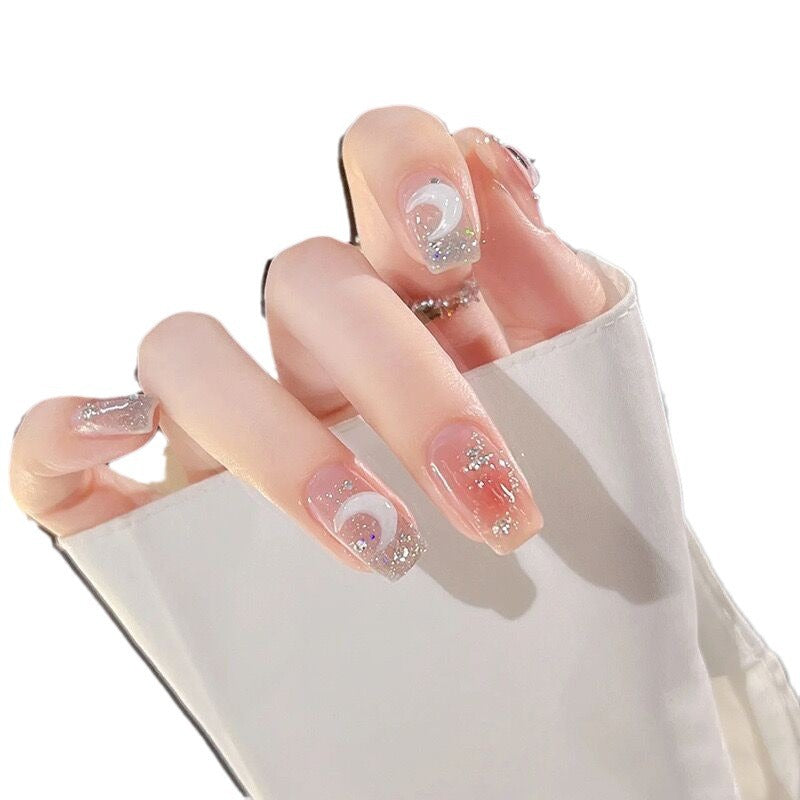 Glamorous Art Fingernails with Embellished Accents Kalsten