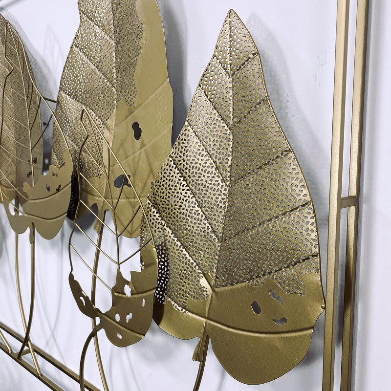 Decorative Metal Leaf Wall Art Sculpture Kalsten 1789208555