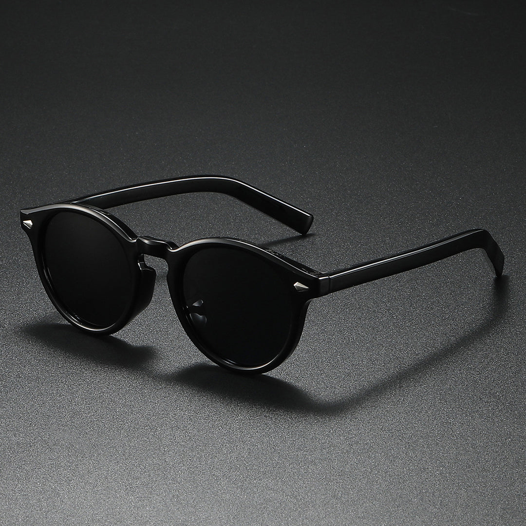 Ladies Round Sunglasses with Transparent Frame and Reflective Lenses Kalsten
