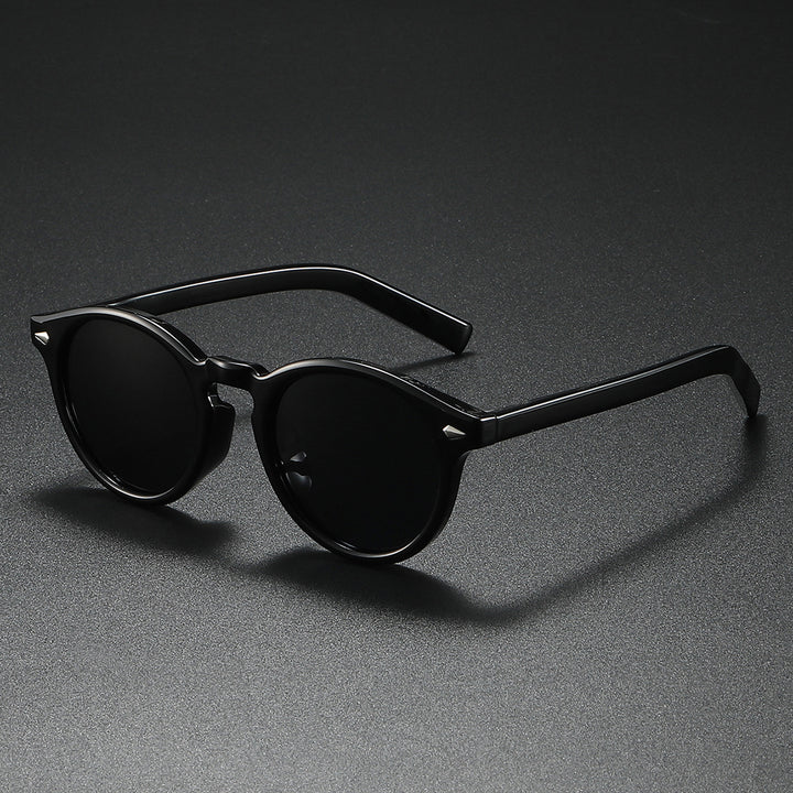 Ladies Round Sunglasses with Transparent Frame and Reflective Lenses Kalsten
